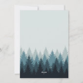 Bosbomen Saliegroen Landschap Prettige Feestdagen  Feestdagenkaart (Achterkant)