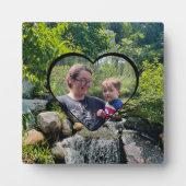 Bosbomen Waterval Groen Hart sjabloon Fotoplaat (Voorkant)