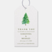 Bosboom Bloem Klassieke Bruiloft Dank u Cadeaulabel (Achterkant)