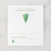 Bosboom Bloemige Boho Bruiloft (Buitenkant ongevouwen)