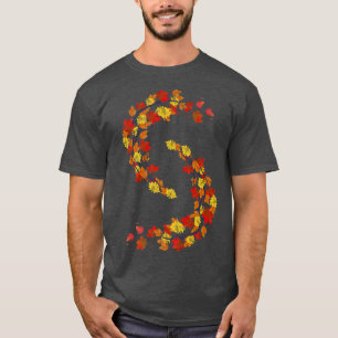 Bosboombomen verlaten najaarse Natuur laat kleurri T-shirt