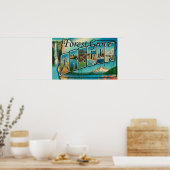 Bosboomgaard, oregon - grote lettertjes poster (Keuken)