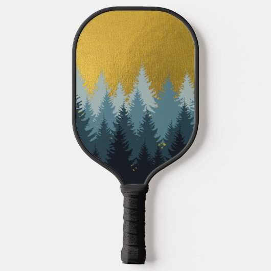 Bosboomgaarden Golden Landschap Pickleball Paddle (Achterkant)