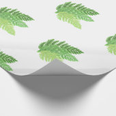 Bosbos groene varens bosvarens cadeaupapier (Hoek)