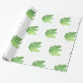 Bosbos groene varens bosvarens cadeaupapier (Uitgerold)