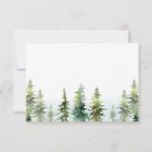 Bosbos met het Alpengebergte RSVP Kaart (Achterkant)