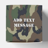 Bosbos Militaire Camouflage Favor Box Bedankdoosjes (Bovenkant)