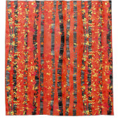 Bosbos van de vogelboom douchegordijn (Voorkant)