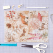 Bosbos Wildlife Fox Deer ontkoppeling Tissuepapier (Craft)