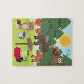 Bosbossen Kinder puzzle Legpuzzel (Horizontaal)