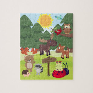 Bosbossen Kinder puzzle Legpuzzel