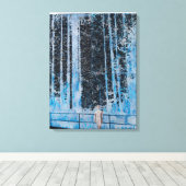 Bosbouw 4 uur daglicht 2009 canvas afdruk (Insitu (Houten vloer))