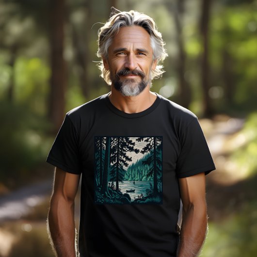 Bosbouw Bossen Natuur  noordelijk landschap T-shirt