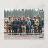 Bosbouw briefkaart sjabloon 5 foto DIY logging (Achterkant)