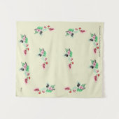 Bosbouw: wijn met Rozen Wandkleed (Voorkant (horizontaal))