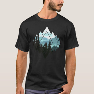 Bosbouwbergen die de wandelende wandelende wandeli t-shirt