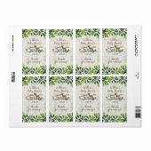 Bosbouwdieren Greenery Forest Favor Stickers (Full Sheet)