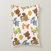 Bosbouwdieren, Herfsten Accent Kussen (Voorkant(Verticaal))