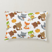 Bosbouwdieren, Herfsten Accent Kussen (Achterkant)