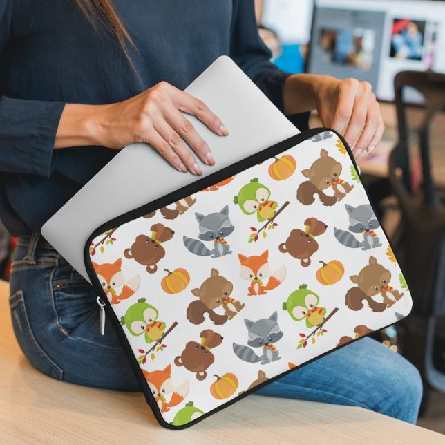 Bosbouwdieren, Herfsten Laptop Sleeve (Creator heeft geüpload)