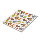 Bosbouwdieren, Herfsten Tegeltje (Zijkant)