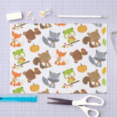 Bosbouwdieren, Herfsten Tissuepapier (Craft)