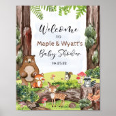 Bosbouwdieren Poster (Voorkant)