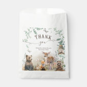 Bosbouwgroen Baby shower Bedankzakje (Voorkant)