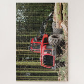 BosbouwHarvester op Rest Legpuzzel (Verticaal)