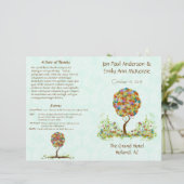 Bosbouwpatchwork Floral Fairy Tale Tree (Staand voorkant)