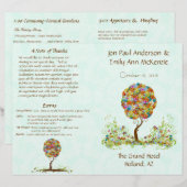 Bosbouwpatchwork Floral Fairy Tale Tree (Voorkant / Achterkant)