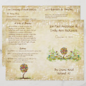 Bosbouwpatchwork Floral Fairy Tale Tree (Voorkant / Achterkant)