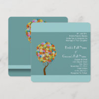 Bosbouwpatchwork Floral Fairy Tale Tree
