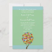 Bosbouwpatchwork Floral Fairy Tale Tree Kaart (Voorkant)