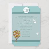 Bosbouwpatchwork Floral Fairy Tale Tree Kaart (Voorkant)