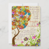 Bosbouwpatchwork Floral Fairy Tale Tree Kaart (Voorkant)