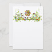 Bosbouwpatchwork Floral Fairy Tale Tree Kaart (Achterkant)