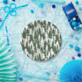 bosbouwpatroon papieren bordje (Feest)