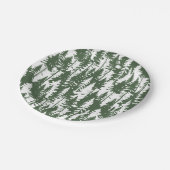 bosbouwpatroon papieren bordje (Gekanteld)