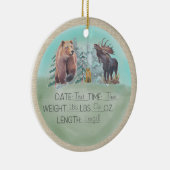 Bosbouwstatussen Keramisch Ornament (Rechts)