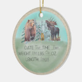 Bosbouwstatussen Keramisch Ornament (Links)