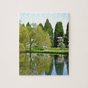 Bosbouwtuin en vijver legpuzzel