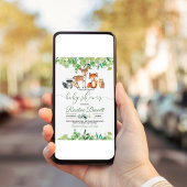 Bosboy Groene Baby Shower Kaart