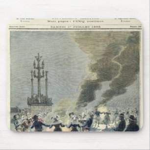 Bosbranden branden aangestoken om de zomerzonde te muismat