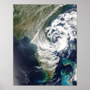 Bosbranden en rook in Georgië en Florida Poster