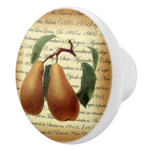 Bosc Pears~Léon Leclerc~Ulysses Prentiss Hedrick~ Keramische Knop