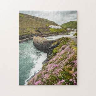 Boscastle Harbour-zee tegen binnendringenbeschermi Legpuzzel