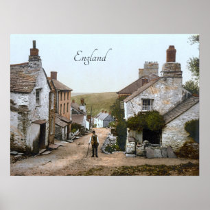 Boscastle in de 19e eeuw poster