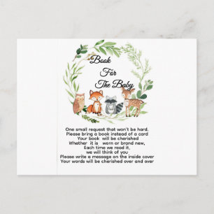 bosdier baby shower babyboek briefkaart