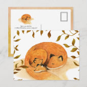 bosdier bosvos vos ansichtkaart briefkaart (Voorkant / Achterkant)